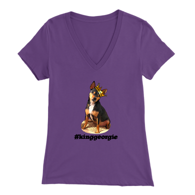 Women's Bella V-Neck T-Shirt (Additional Colors Available)
