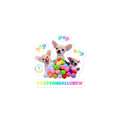Cottonball Crew Bubble-free stickers