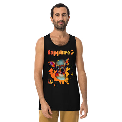 Sapphire Men’s premium tank top