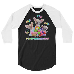 Cottonball Crew 3/4 sleeve raglan shirt