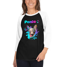 Load image into Gallery viewer, Ponie 3/4 sleeve raglan shirt
