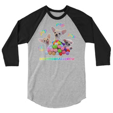 Load image into Gallery viewer, Cottonball Crew 3/4 sleeve raglan shirt