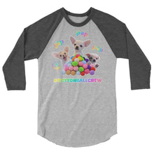 Load image into Gallery viewer, Cottonball Crew 3/4 sleeve raglan shirt
