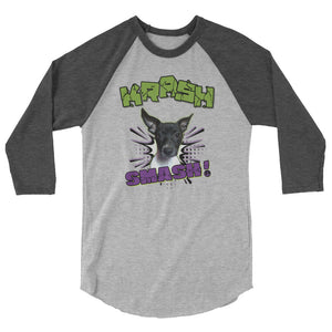 KRASH Smash 3/4 sleeve raglan shirt