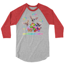 Load image into Gallery viewer, Cottonball Crew 3/4 sleeve raglan shirt