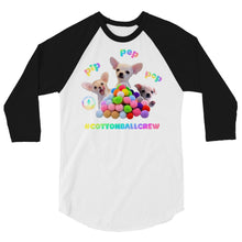 Load image into Gallery viewer, Cottonball Crew 3/4 sleeve raglan shirt