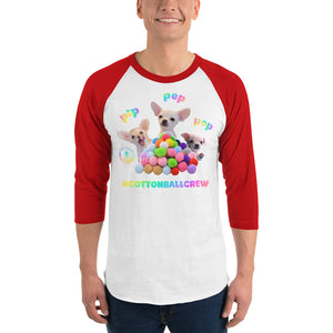 Cottonball Crew 3/4 sleeve raglan shirt