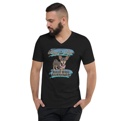 Lucy Lou Unisex Short Sleeve V-Neck T-Shirt