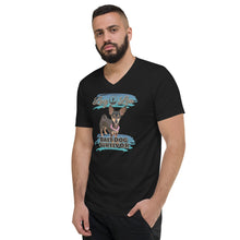 Load image into Gallery viewer, Lucy Lou Unisex Short Sleeve V-Neck T-Shirt
