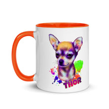 Load image into Gallery viewer, Watercolor Thor Mug with Color Inside