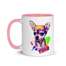 Load image into Gallery viewer, Watercolor Thor Mug with Color Inside