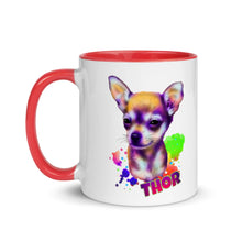 Load image into Gallery viewer, Watercolor Thor Mug with Color Inside