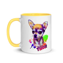 Load image into Gallery viewer, Watercolor Thor Mug with Color Inside