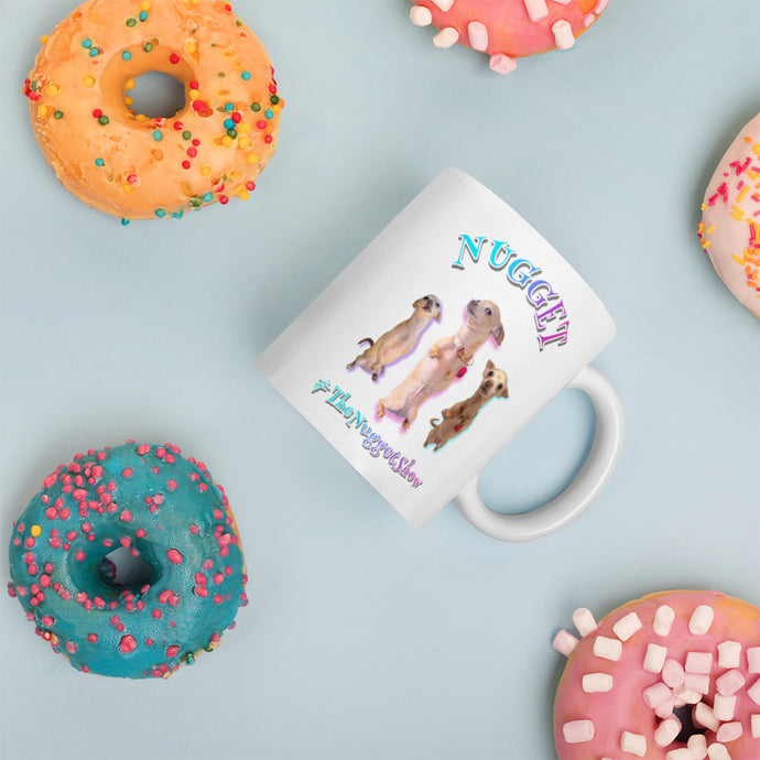Nugget White glossy mug