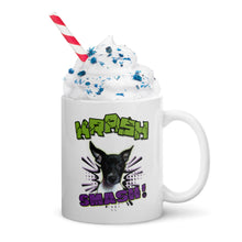 Load image into Gallery viewer, KRASH Smash White glossy mug 11oz, 15oz