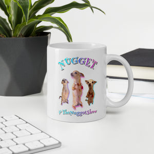 Nugget White glossy mug