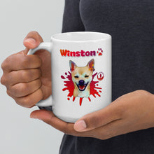 Load image into Gallery viewer, Winston White glossy mug