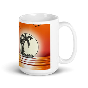 MOTI White glossy mug