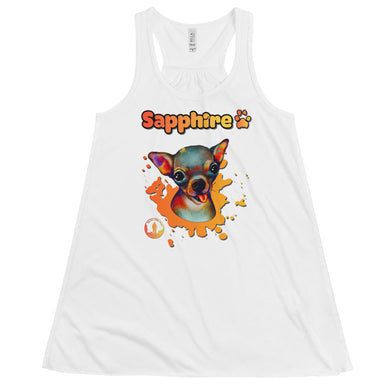 Sapphire Women's Flowy Racerback Tank