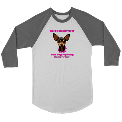 Lucy Lou Unisex Canvas 3/4 Sleeve T-Shirt